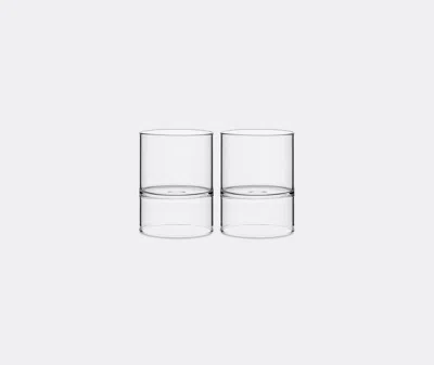 Fferrone Design Set Of Two Revolution Rocks And Martini Glass In Clear