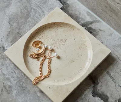 Aytm Serving And Trays Travertine 2 In Travertine