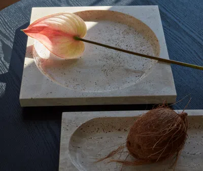 Aytm Serving And Trays Travertine 2 In Travertine