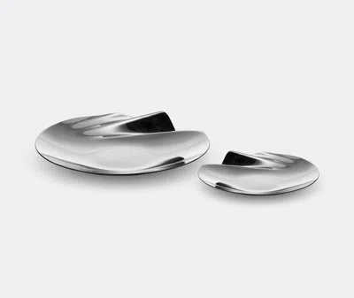 Zaha Hadid Design Decorative Objects Silver 2 In Silver