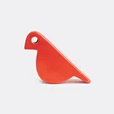Nuove Forme Decorative Ceramic Bird In Red