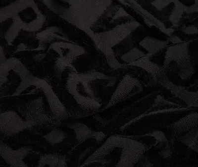 Versace I Love Baroque Cotton Robe In Black