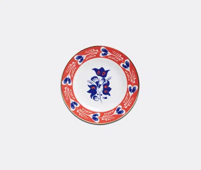 La Doublej Soup And Dinner Plates Set In Multicolor