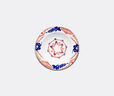 La Doublej Soup And Dinner Plates Set In Multicolor