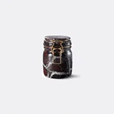 Editions Milano Miss Marble Storage Jar (12cm) In Red
