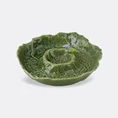 Bordallo Pinheiro Cinerária Glazed Appetizer Plate In Green