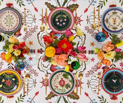 La Doublej Table Linens Multicolor Uni In Multicolor