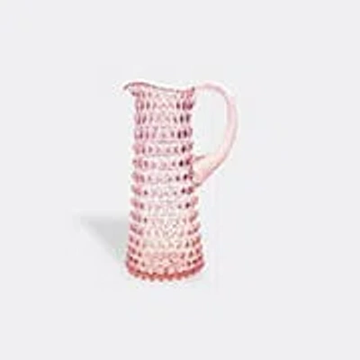 Klimchi Tall Hobnail Jug In Pink