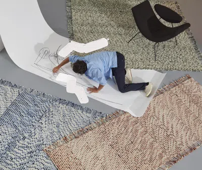 Cc-tapis Rugs Blue Uni In Blue