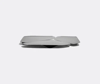 Zaha Hadid Design Serving And Trays Silver Uni In Silver