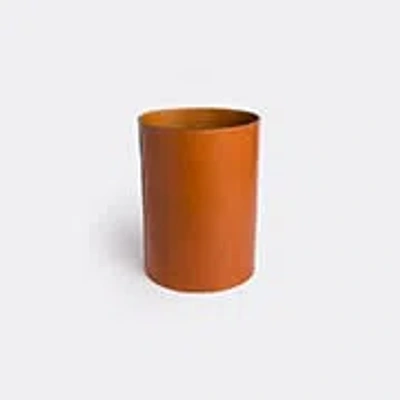 Michaël Verheyden High Grained-effect Basket In Cognac