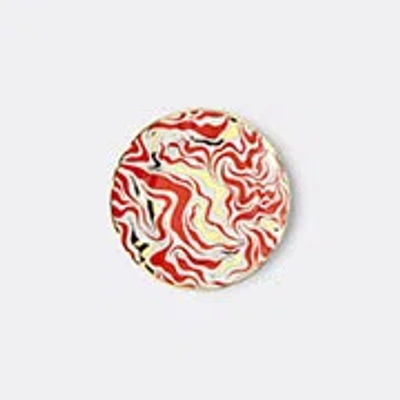 Bitossi Home Tempesta Four-set Dessert Plate In Multicolor