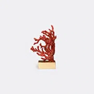 L'objet Coral Bookend In Coral And Gold