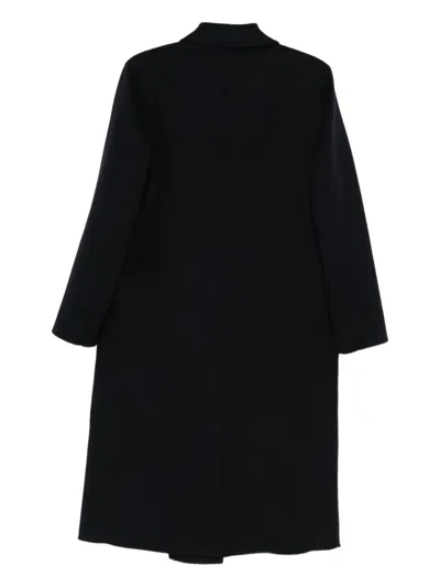 Paltò Daria Double-breasted Wool Coat In Blue