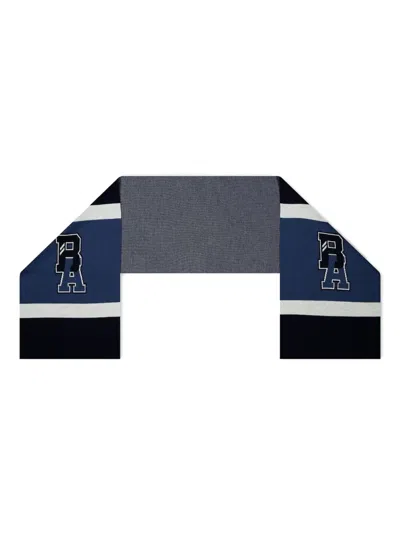Hugo Boss Varsity-stripe Wool Scarf In Multi
