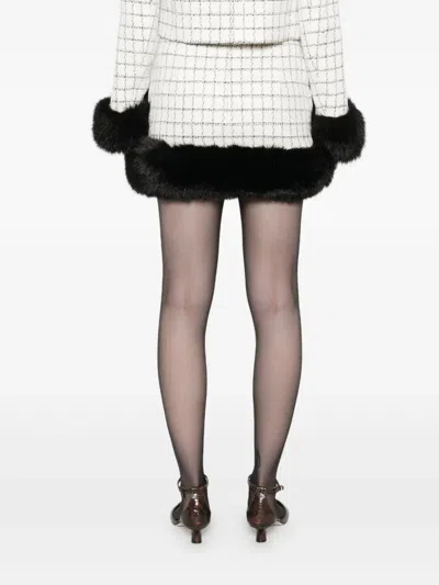 Self-portrait Skirts Neutral, Black In Multi