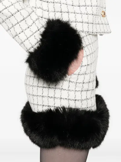 Self-portrait Skirts Neutral, Black In Multi