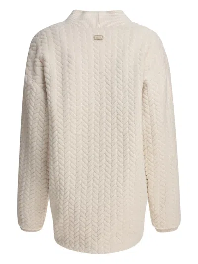 粗针织排扣开衫