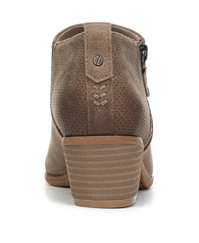 Dr. Scholl's Women's Lainey Almond Toe Western Short Boots In Brown