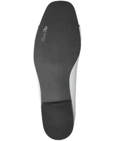Easy Street Women's Keely Square Toe Ballet Flats In Silver