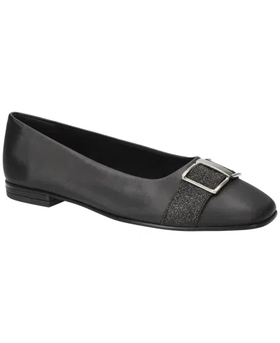 Easy Street Women's Keely Square Toe Ballet Flats In Black
