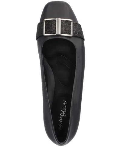 Easy Street Women's Keely Square Toe Ballet Flats In Black