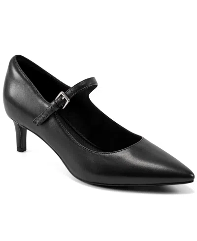 Rockport Women's Chase Mary Jane Pointed-toe Pumps In Black