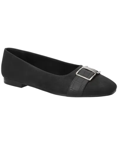 Easy Street Women's Keely Square Toe Ballet Flats In Black