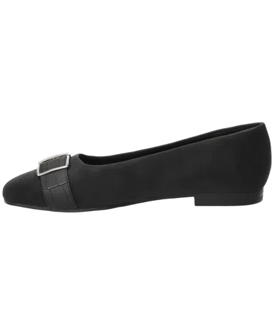 Easy Street Women's Keely Square Toe Ballet Flats In Black