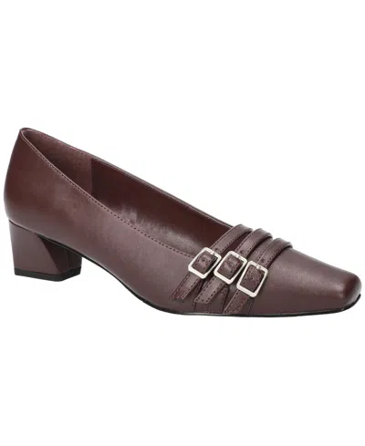 Easy Street Women's Enya Square Toe Pumps In Burgundy