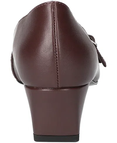 Easy Street Women's Enya Square Toe Pumps In Burgundy