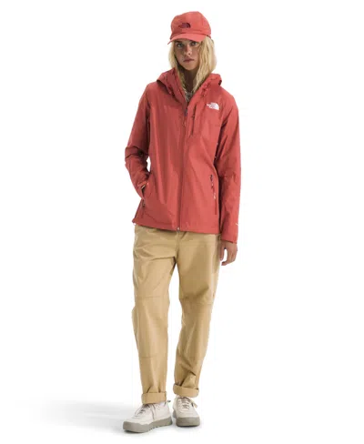 The North Face Women's Alta Vista Hooded Rain Jacket In Pink