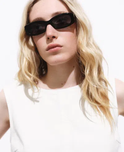 Mango Barrel Jeans With Double Belt Off White In White