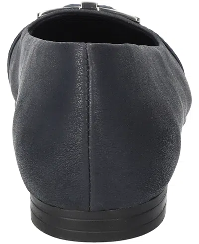 Easy Street Women's Keely Square Toe Ballet Flats In Blue