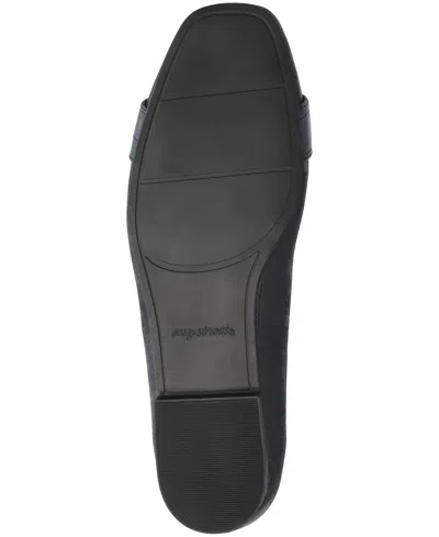 Easy Street Women's Keely Square Toe Ballet Flats In Blue