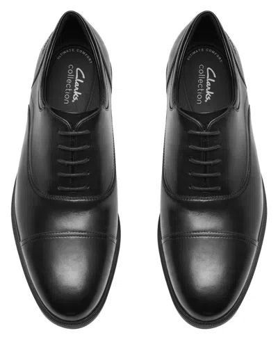 Clarks Men's Steadwell Ox Lace Up Dress Shoe In Black