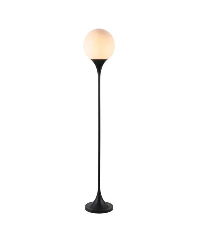 Hudson & Canal Mahdi 70" Metal Torchiere Floor Lamp With Glass Shade