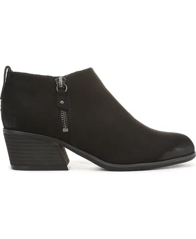 Dr. Scholl's Women's Lainey Almond Toe Western Short Boots In Black