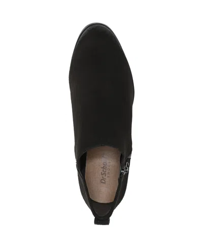 Dr. Scholl's Women's Lainey Almond Toe Western Short Boots In Black