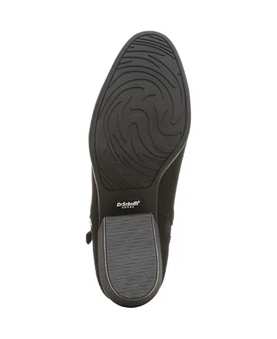 Dr. Scholl's Women's Lainey Almond Toe Western Short Boots In Black