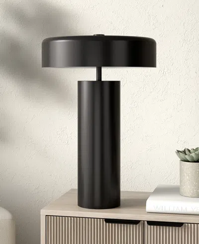 Hudson & Canal Nash 23.75" Metal Table Lamp With Metal Shade In Brown