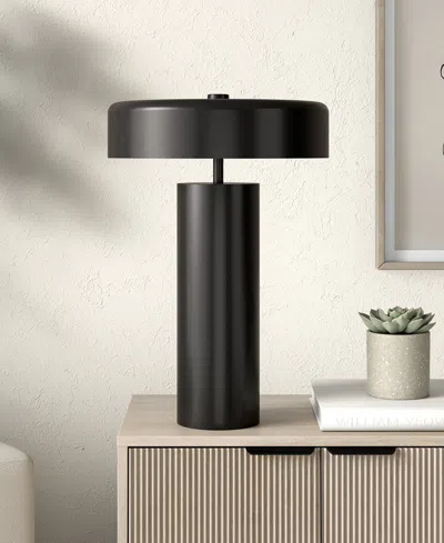 Hudson & Canal Nash 23.75" Metal Table Lamp With Metal Shade In Brown