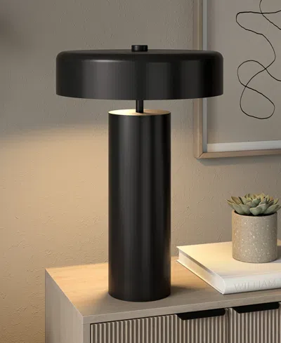 Hudson & Canal Nash 23.75" Metal Table Lamp With Metal Shade In Brown