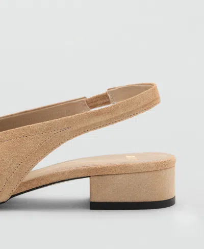 Mango Chaussures Talon Daim Sable - Femme - 41 -  In Brown