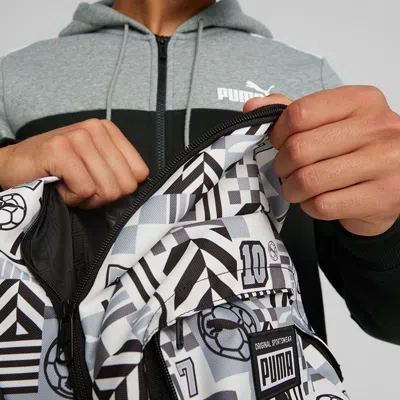 Puma Academy Backpack 'white Black' In Multi