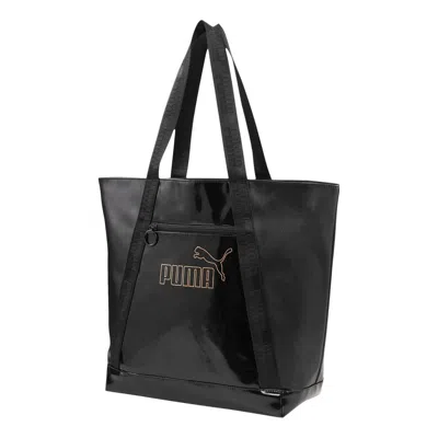 Puma (wmns)  Core Up Large Shopper Bag 'black Gold' In Multi
