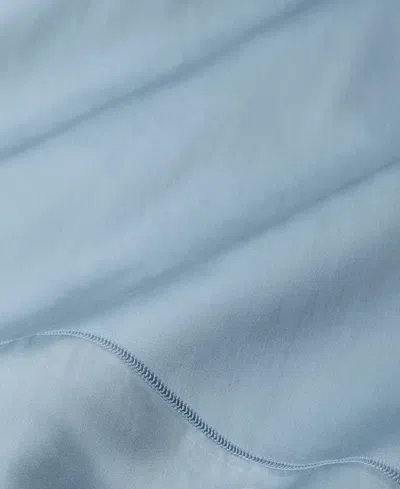 Sferra Fiona Sateen Cotton Pillowcase, Standard In Blue