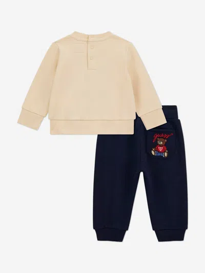 Guess Baby Girls Teddy Bear Tracksuit In Neutral
