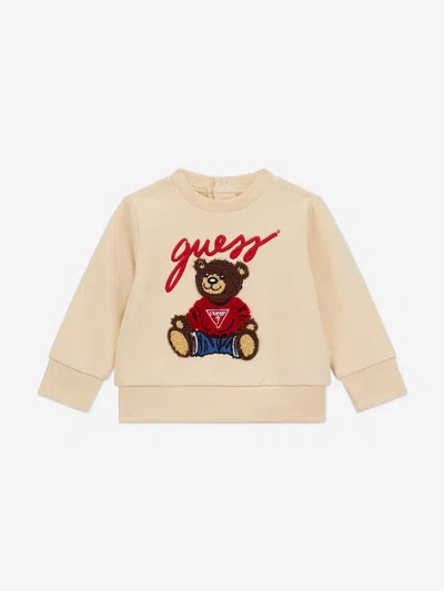 Guess Baby Girls Teddy Bear Tracksuit In Neutral