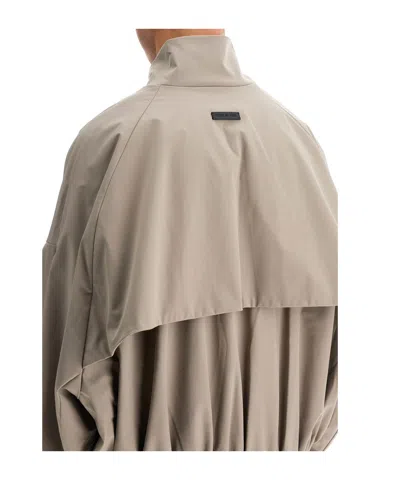 Fear Of God High Neck Vented Track Jacket In Neutral
